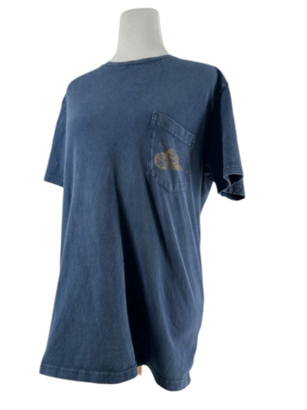 Wrangler Indigo Blue Crewneck short Sleeve long live cowboys graphic tshirt sz S